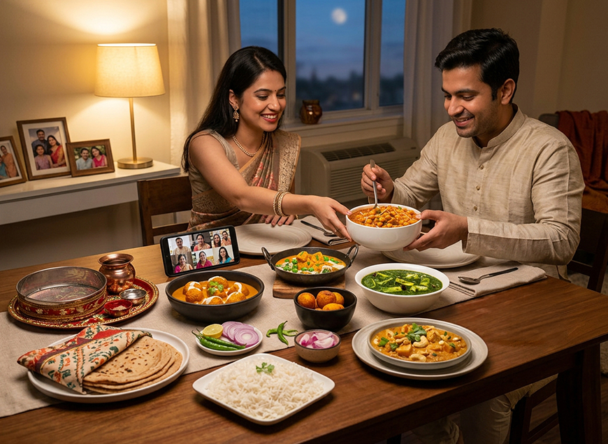 Karwa Chauth Dinner Table